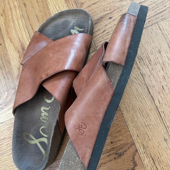 Sam Edelman Leather Slide Sandal sz8 - Picture 3 of 3